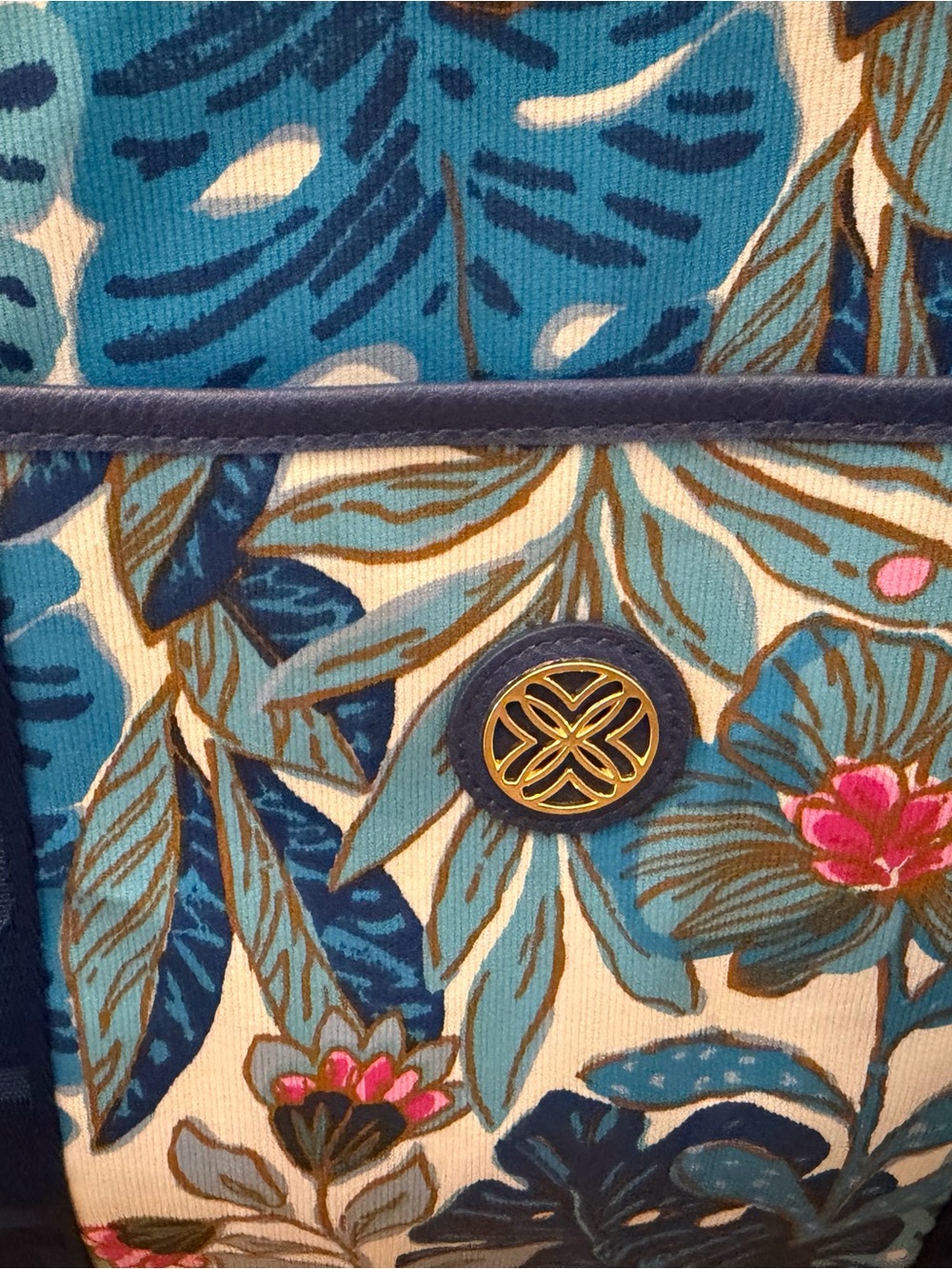Lilly Pulitzer 3 Piece Set Best Fronds Forever Duffel Tote & Pouch EUC - Picture 6 of 16